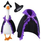 Fantasia de Halloween Cosblank Witch Goose, roupa para Cement Goose