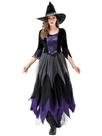 Fantasia de Halloween Cosplay Witch Vampire preta e roxa