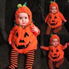 Fantasia de Halloween JIFRE Cute Baby Pumpkin de 12 a 18 meses unissex