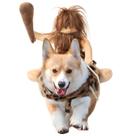 Fantasia de Halloween para cães DELIFUR Large Primitive Man Rider Fantasia de Halloween para cães DELIFUR Large Primitive Man Rider
