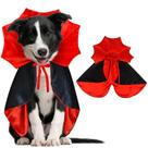 Fantasia de Halloween para cães GOYOSWA Capa de vampiro para cães Fantasia de Halloween para cães GOYOSWA Capa de vampiro para cães