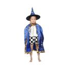 Fantasia De Halloween Para Crianças, Capa De Cetim Com Chapéu, Fantasia De Mago Ou Bruxa Para Festa,