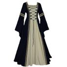 Fantasia De Halloween Para Mulheres, Vestido Elegante Sem Alças Com Manga Longa, Cosplay De Vampira