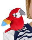Fantasia de Halloween Roicaholy de pelúcia com papagaio de pelúcia