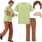 Fantasia de Halloween UIMLK Shaggy Scooby Doo para homens 2024 XL