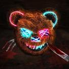 Fantasia de Halloween ZONESTA Bear Mask Scary Bloody Plush Fantasia de Halloween ZONESTA Bear Mask Scary Bloody Plush