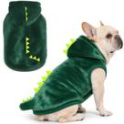 Fantasia de lã quente com capuz Idepet Dinosaur Dog GG