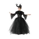 Fantasia De Maléfica Para Meninas, Vestido De Princesa Em Tule Preto, Cosplay De Halloween Fantasia De Maléfica Para Meninas, Vestido De Princesa Em Tule Preto, Cosplay De Halloween