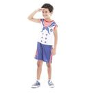 Fantasia de Marinheiro Infantil Curta Regata