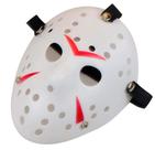 Fantasia de máscara de hóquei Gmasking Horror Halloween branco-vermelho
