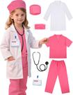 Fantasia de médico infantil Gortykor Doctor Lab Coat 6-7 anos