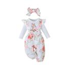 Fantasia De Natal Para Bebês Meninas, 3 Peças, Roupas De Manga Comprida, Macacão Com Alça De Flor, Fantasia De Natal Para Bebês Meninas, 3 Peças, Roupas De Manga Comprida, Macacão Com Alça De Flor,