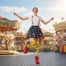Fantasia De Palhaça 3 Pçs - Saia 40 Cm Suspensório e Meias Circo Festas