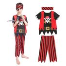 Fantasia de pirata, roupa de verão para crianças Wizland para meninos de 5 a 6 anos