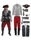 Fantasia de pirata Spooktacular Creations Captain Hook para homens Fantasia de pirata Spooktacular Creations Captain Hook para homens