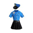 Fantasia De Policial Para Crianças, Roupas De Performance Para Halloween