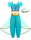 Fantasia de princesa Aolliya Arabian Fancy Dress para meninas de 3 a 10 anos