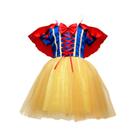 Fantasia De Princesa Branca De Neve Para Meninas Com Capa, Roupa De Festa De Halloween De Verão,