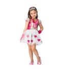 Fantasia de Princesa com Coroa e Luvas Infantil