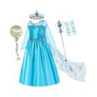 Fantasia De Princesa Elsa Frozen Para Meninas, Traje De Cosplay De Halloween, Vestido De Rainha Da