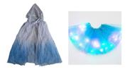 Fantasia de princesa elsa infantil 2 peças festas
