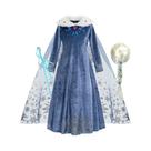 Fantasia De Princesa Elsa Para Meninas Com Manga Longa, Vestido Para Festa De Aniversário E