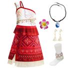 Fantasia de princesa Esvaiy Moana Dress Up para meninas de 5 a 6 anos