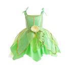 Fantasia De Princesa Fada Tinker Bell Verde Para Meninas, Vestido De Halloween Cosplay Para 2-10