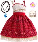 Fantasia de princesa ODESABO Ocean Princess com acessórios para meninas