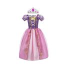 Fantasia De Princesa Rapunzel Para Meninas Com Peruca Para Festa De Verão, Aniversário, Carnaval,