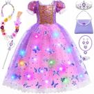 Fantasia de princesa SVMK Light Up para crianças 7-8Y