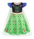 Fantasia de princesa WonderBabe Snow Queen com capa para menina de 9 a 10 anos
