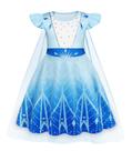 Fantasia de princesa WonderBabe Snow Queen com capa para meninas de 9 a 10 anos