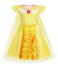 Fantasia de princesa WonderBabe Yellow Girl 5-6 anos