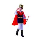 Fantasia De Rei Príncipe Para Meninos Com Coroa, Cetro E Capa, Traje Real Para Halloween,