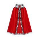 Fantasia De Rei Vermelho Para Meninas E Meninos, Capa De Príncipe Real, Coroa, Fantasia De Halloween