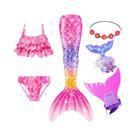 Fantasia De Sereia Para Meninas, Traje De Cosplay, Maiô De Fantasia Com Monofin Para Halloween