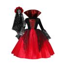 Fantasia De Vampiro Para Crianças, Vestido Gótico De Noiva Fantasma Para Meninas, Trajes De Fantasia De Vampiro Para Crianças, Vestido Gótico De Noiva Fantasma Para Meninas, Trajes De
