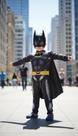 Fantasia Do Batman Longa Com Enchimento Capa E Mascara