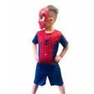 Fantasia Do Homem Aranha Curta Com Mascara e Enchimento