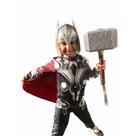 Fantasia Do Thor Longa Com Enchimento Mascara E Martelo