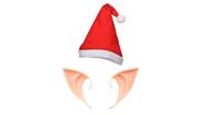 Fantasia Elfo Duende Gorro Feltro Orelha Latex Natal Festas