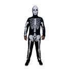 Fantasia Esqueleto Caveira Macacão Adulto Luxo Halloween Fantasia Esqueleto Caveira Macacão Adulto Luxo Halloween
