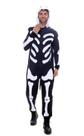Fantasia Esqueleto Dinossauro Kigurumi Adulto com Capuz - Halloween