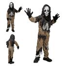 Fantasia Esqueleto Jason Halloween Infantil Com Mascara e Luva Fantasia Esqueleto Jason Halloween Infantil Com Mascara e Luva