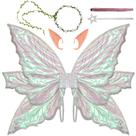 Fantasia Fairy Wings VersaCharm para adultos e mulheres brancas com acesso.