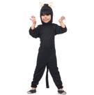 Fantasia Gato Kugurmi Infantil com Capuz e Orelhas