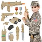 Fantasia GIFTINBOX Kids Army Soldier Dress Up, tamanho L, 3-13 anos