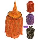 Fantasia Halloween Bruxa Mago Chapéu + Capa 120cm Sortido