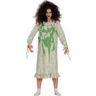 Fantasia Halloween de Terror Feminina Cosplay Exorcista Regan MacNeil Camisola Verde com Vomito